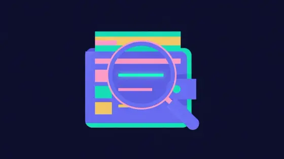 Wallet popup under a magnifying glass with one line highlighted