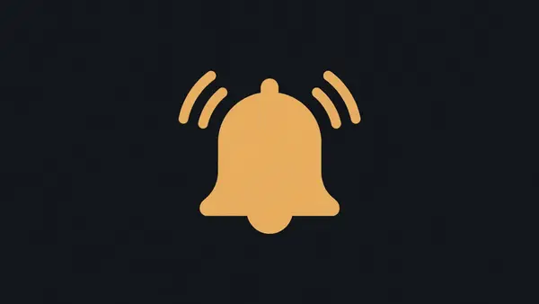 A bell shape with radiating arcs