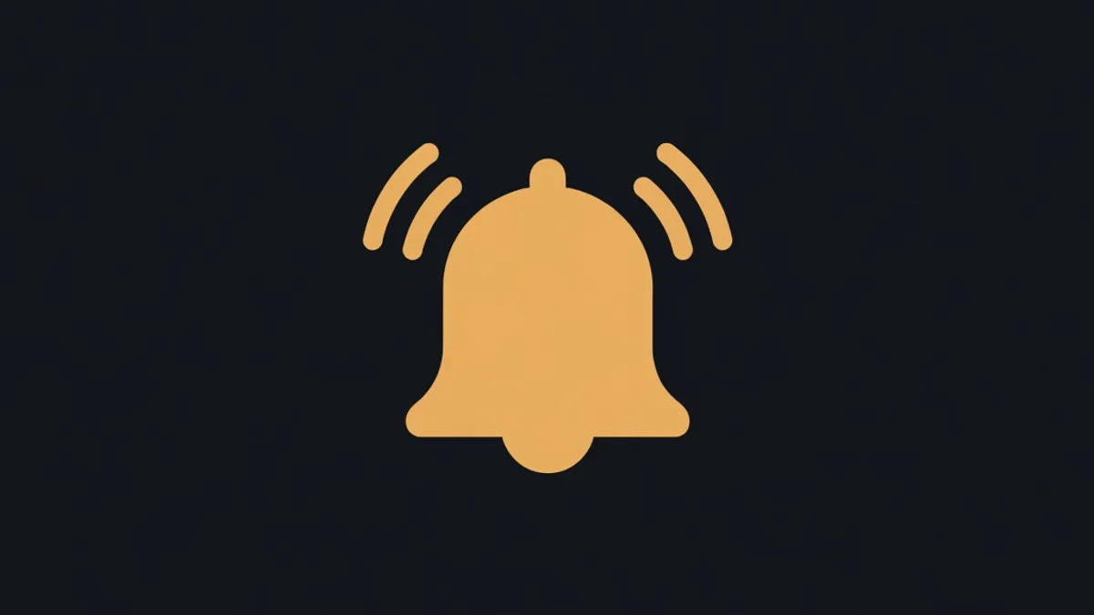 A bell shape with radiating arcs