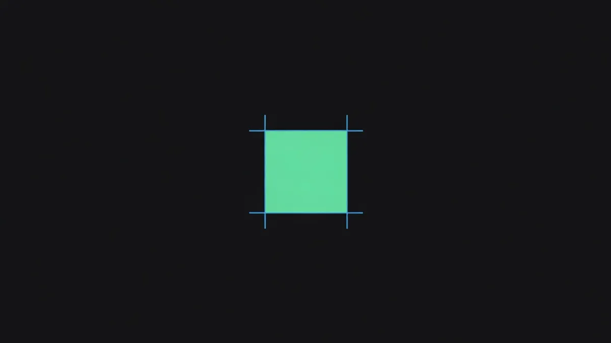 A small square shaded to show a squared distance