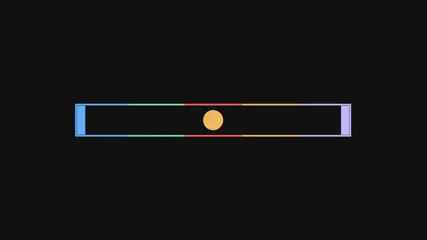 A coin held inside a long narrow channel