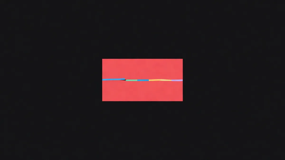 A thin crack across a solid block