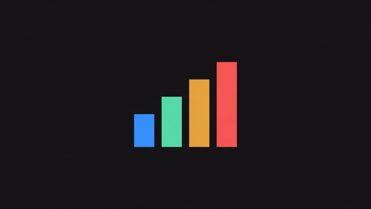Four bars increasing in height