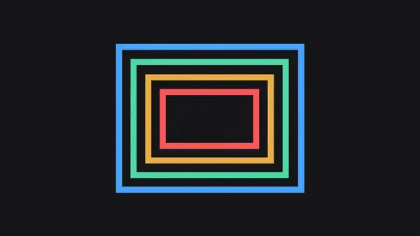 Four nested rectangles of decreasing size