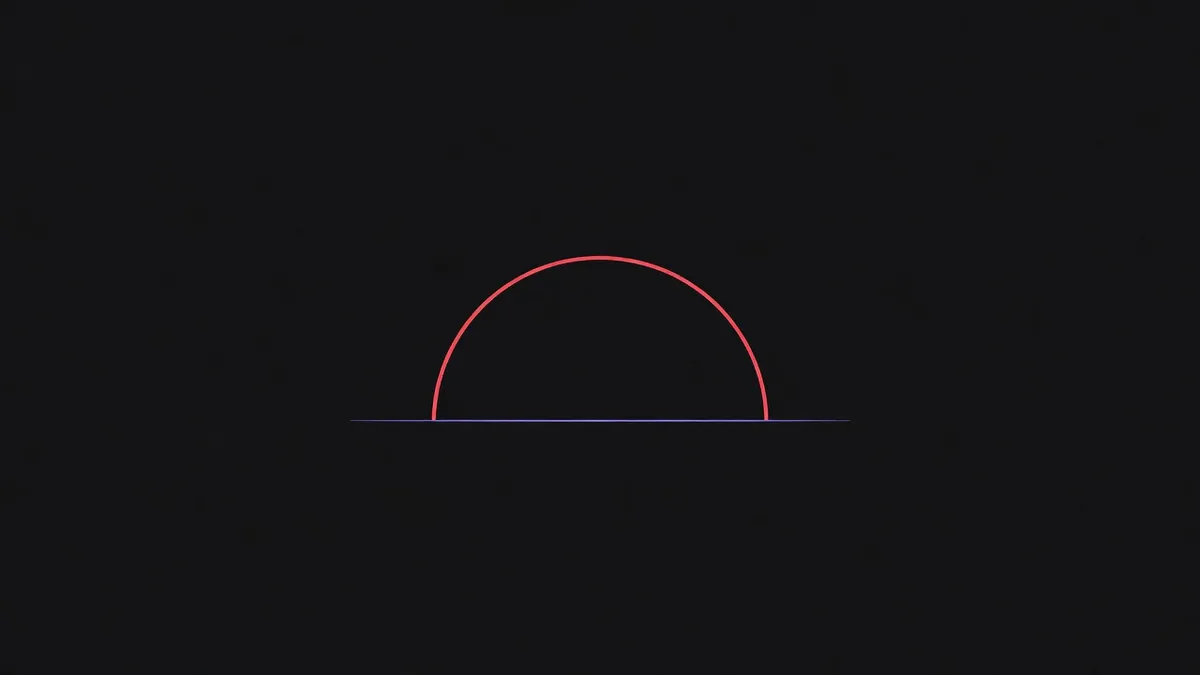 A symmetrical arch curve peaking in the middle