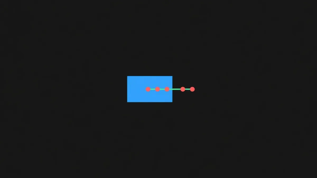 A small server emitting evenly spaced dots