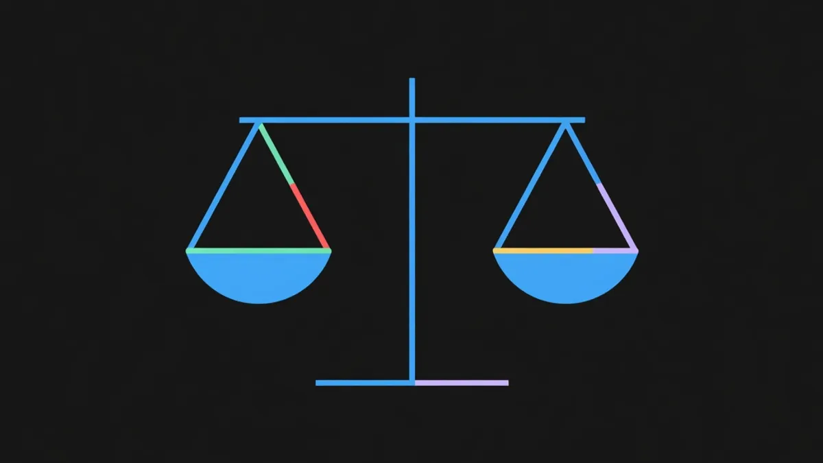 A simple balanced scale