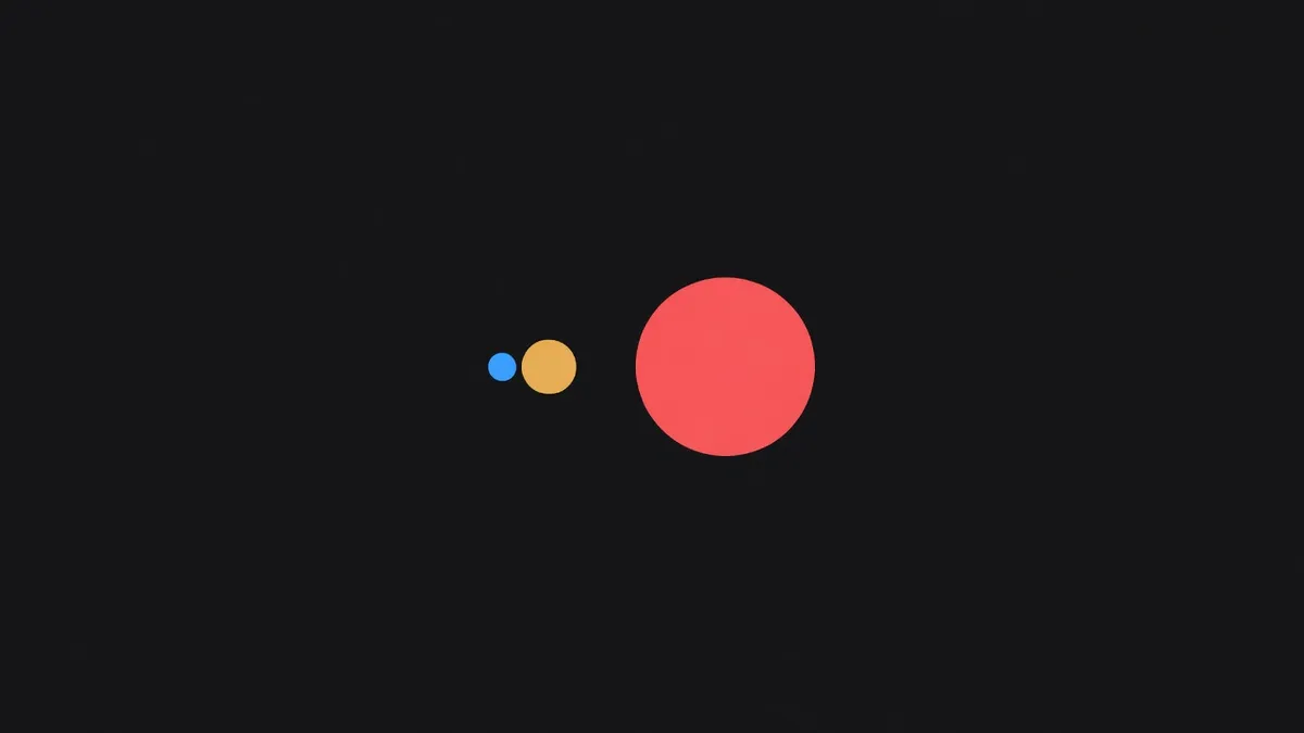 A small dot beside an enormous dot