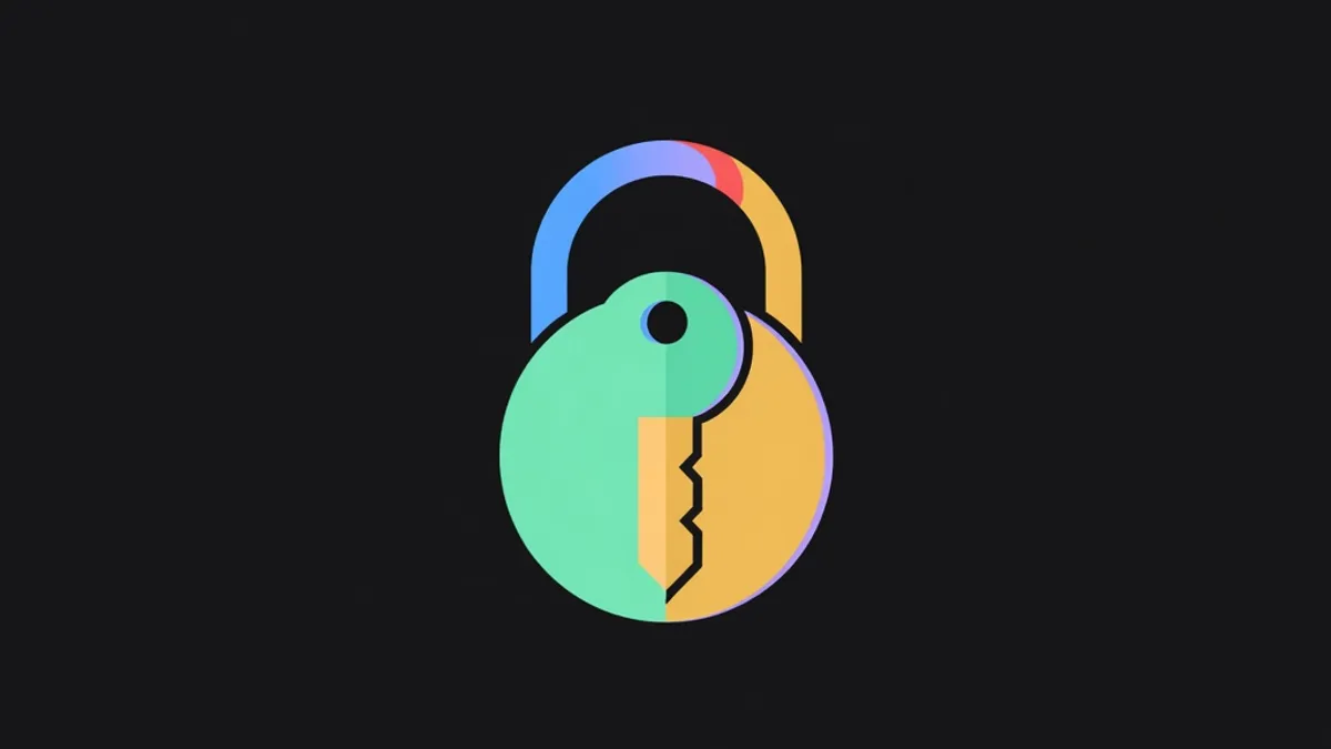 A key entering a circular lock