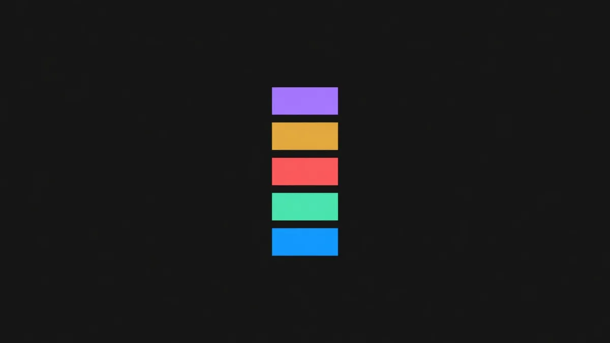 Five bars of different heights forming one full bar