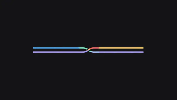 Two parallel streams merging into one line