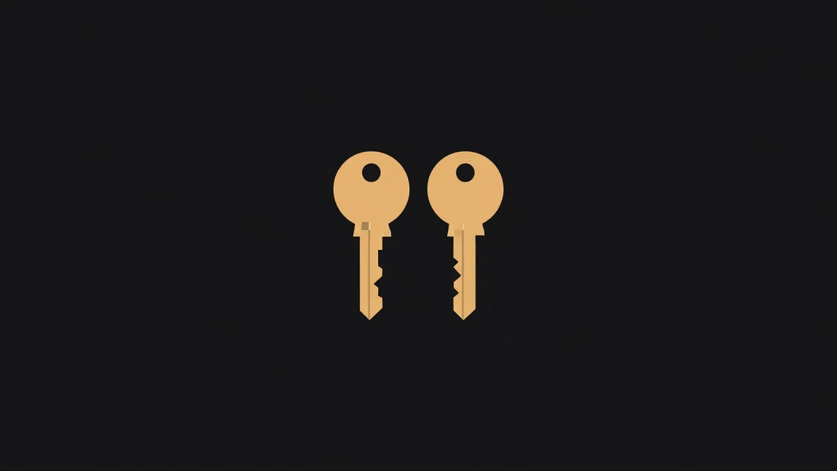 Two similar keys with one tooth different
