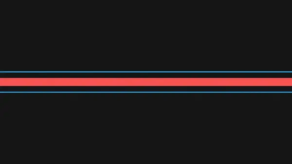 Two horizontal lines with a shaded band between them