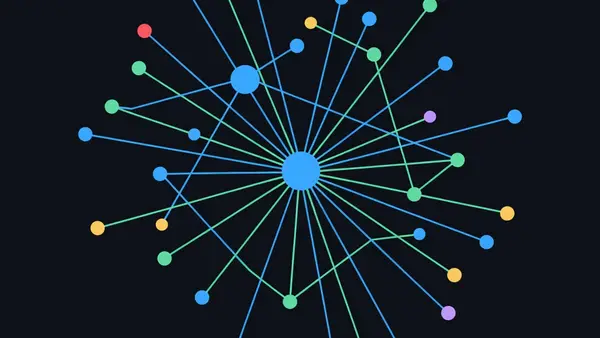 A network converging on one central node